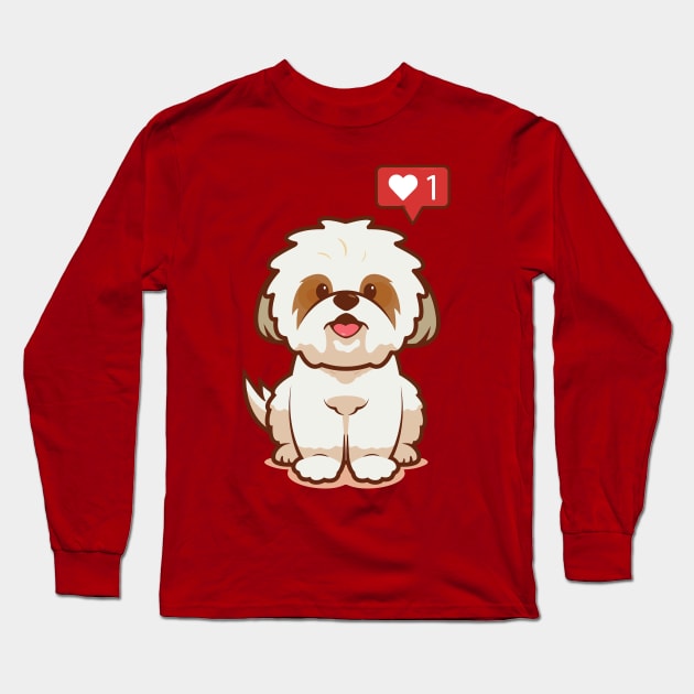 Shih Tzu Dog Long Sleeve T-Shirt by DogsandCats